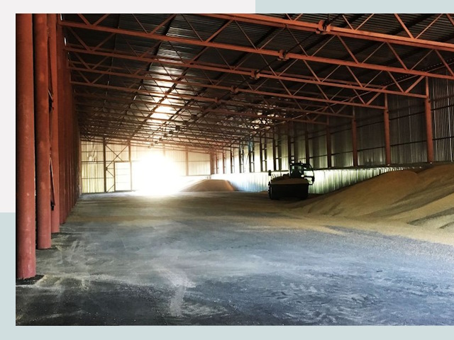 Строительство зернохранилищ в Коломне