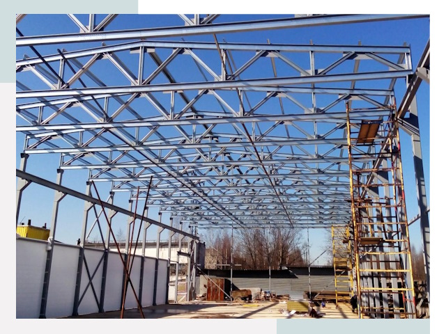 Строительство цехов в Коломна от 608 руб. под ключ