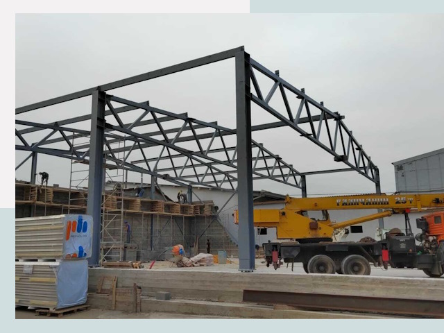 Строительство цехов в Коломне