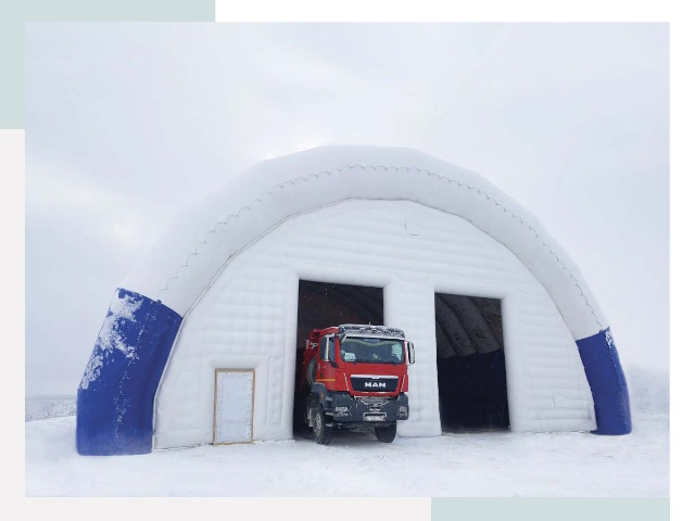 Мобильные ангары в Коломне