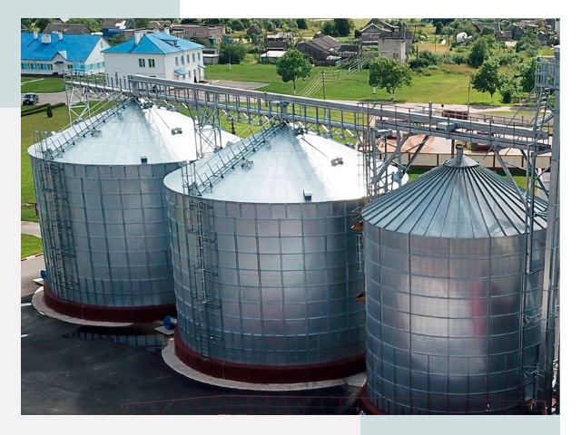 Металлические силосы в Коломне