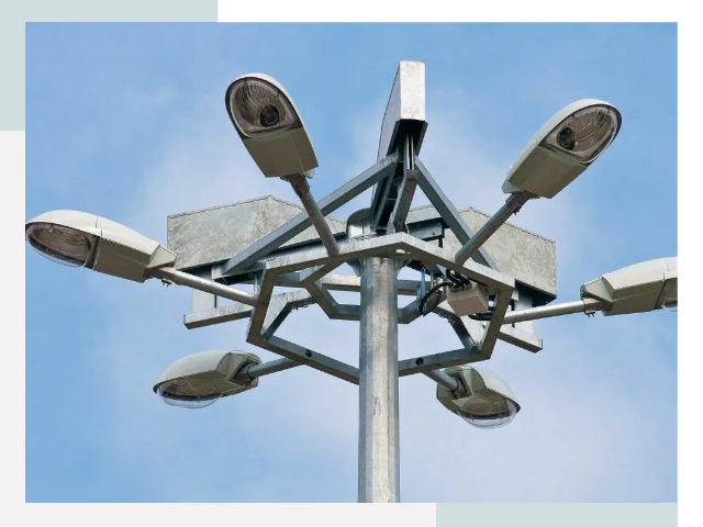 Монтаж осветительных мачт в Коломне