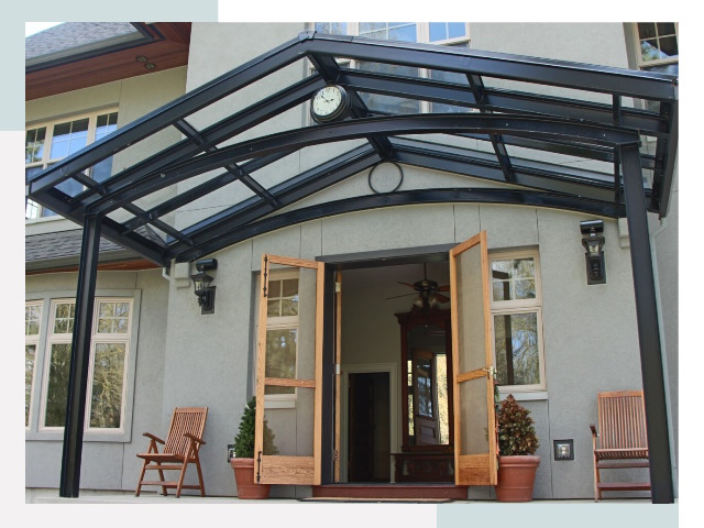 Козырьки металлические в Коломне