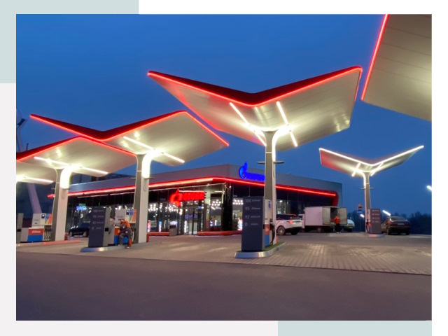 Навесы для АЗС в Коломне