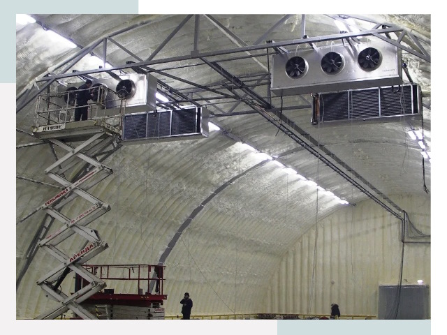 Оснащение ангаров в Коломне