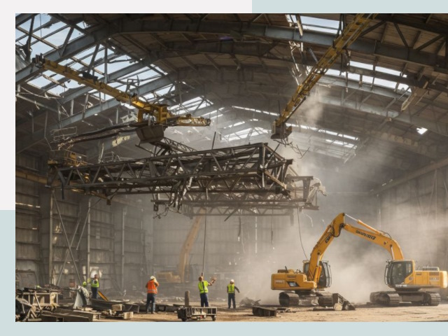 Демонтаж ангаров в Коломне от 608 руб. за м²